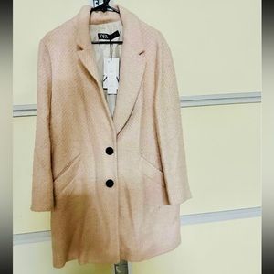 COPY - Zara coat dusty rose NWT